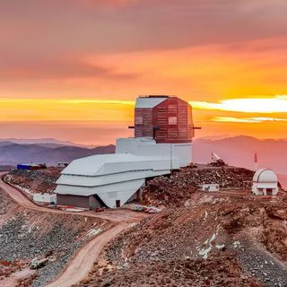 L'observatoire Rubin en haut du Mont Pachon. © Image : Olivier Bonin/SLAC National Accelerator Laboratory 